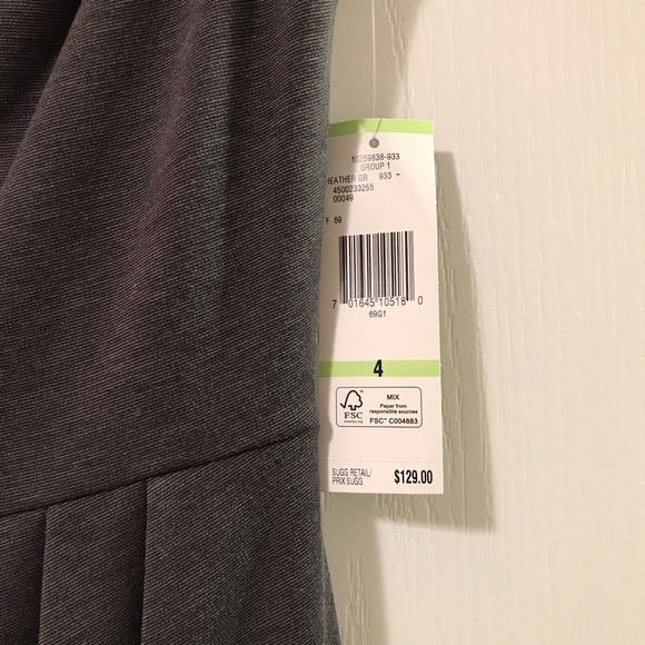Jones New York heather grey dress size 4 New NWT - Picture 2 of 5